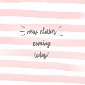 New clothes, posters! I have six bins coming’